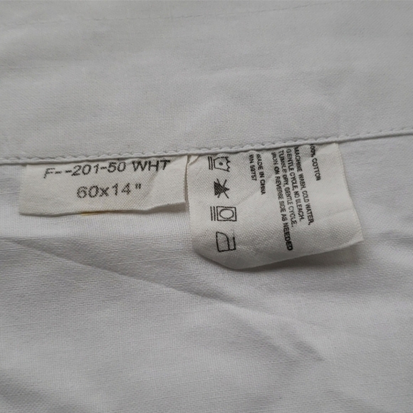 NWT Linens N Things White Cotton Window Velance 60"x14" - Picture 5 of 6